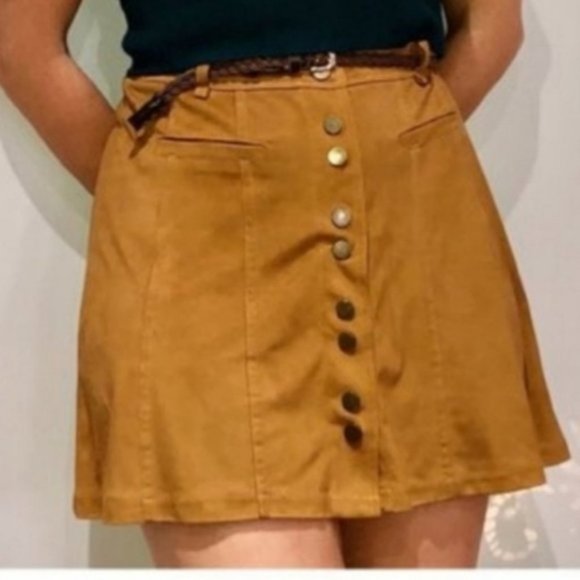 SUPER Soft Faux Suede Skater Skirt- XS​ - Picture 3 of 7